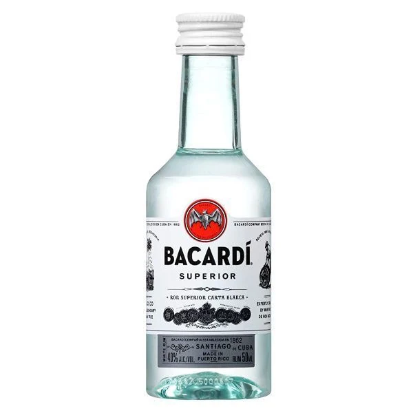 BACARDI CARTA BLANCA MINI 5 CL.