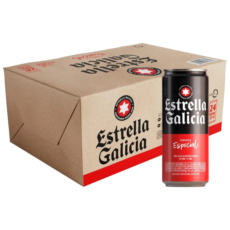 ESTRELLA GALICIA ESPECIAL LATA 24x33 CL.