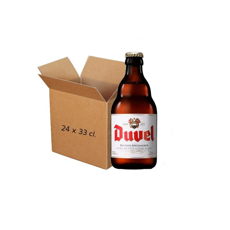 DUVEL CERVEZA BELGA CRISTAL 24x33 CL.