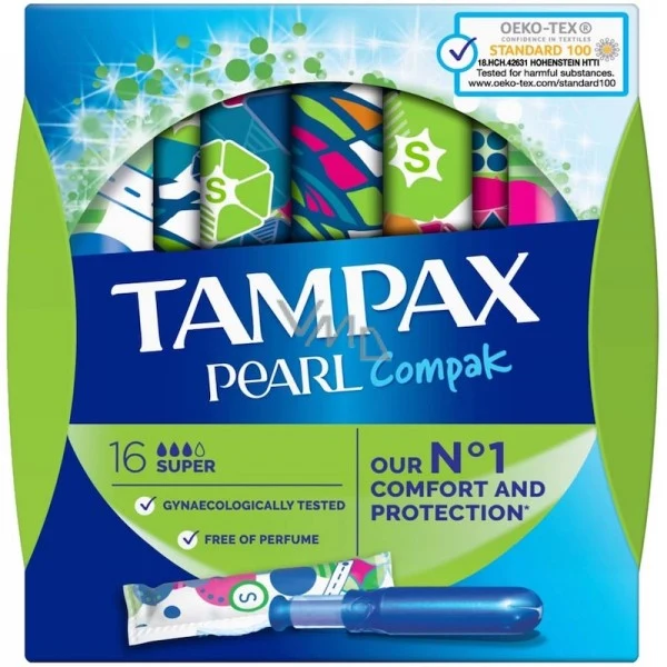 TAMPAX TAMPONES COMPAK PEARL SUP. 16 UND.