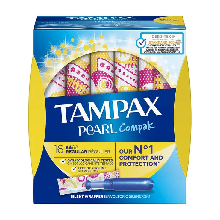 TAMPAX TAMPONES COMPAK PEARL REG. 16 UND.