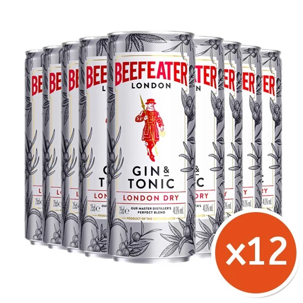 BEEFEATER & TONIC LATA 12x25 CL.