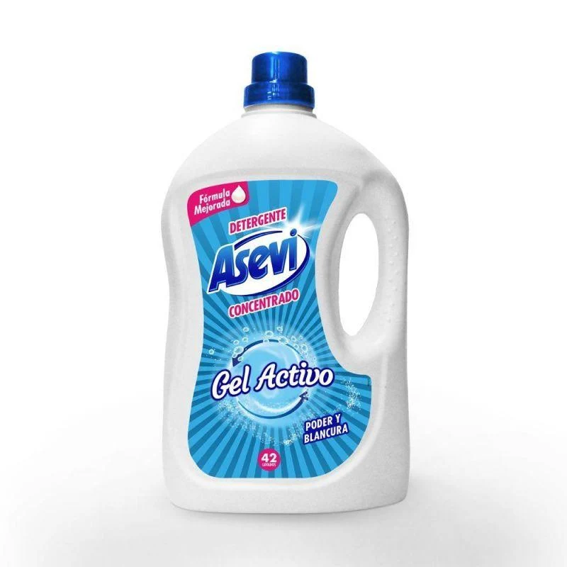 ASEVI DETERGENTE ROPA GEL ACTIVO 2184 ML.