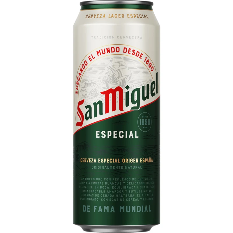 SAN MIGUEL CERVEZA LATA 50 CL.