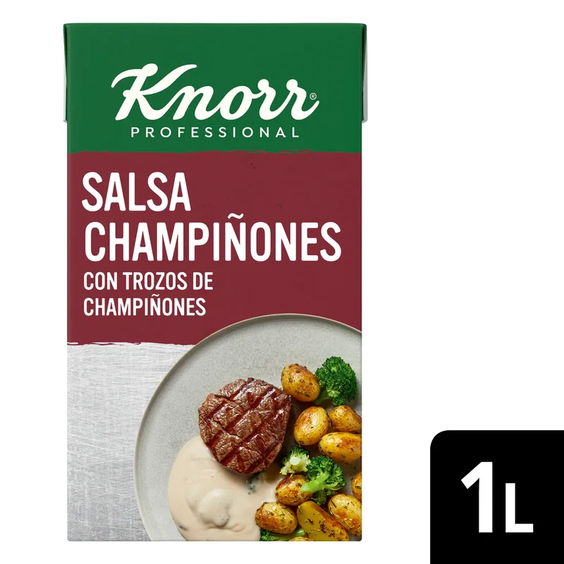 KNORR SALSA CHAMPIÑONES 1 LTR.