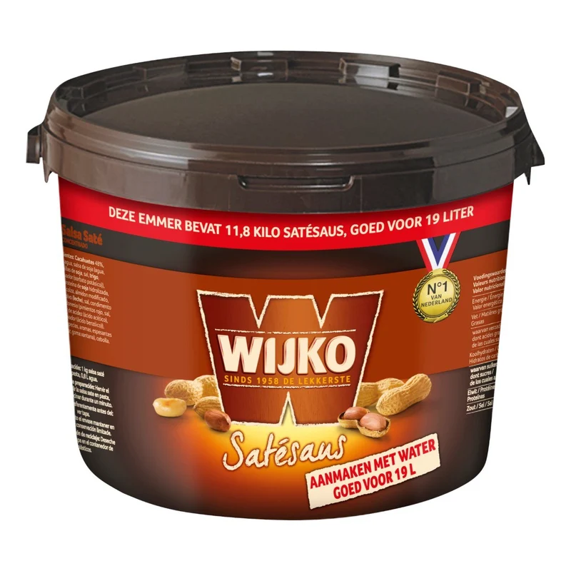 WIJKO SATÉSAUS (SALSA DE CACAHUETES) 11,8 KG.