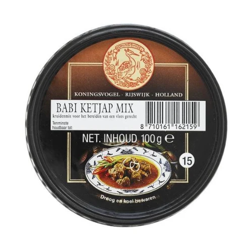 Koningsvogel boemboe babi ketjap 100 gr.