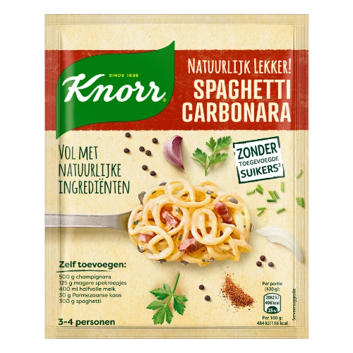 Knorr natuurlijk spaghetti carbonara 42 gr.