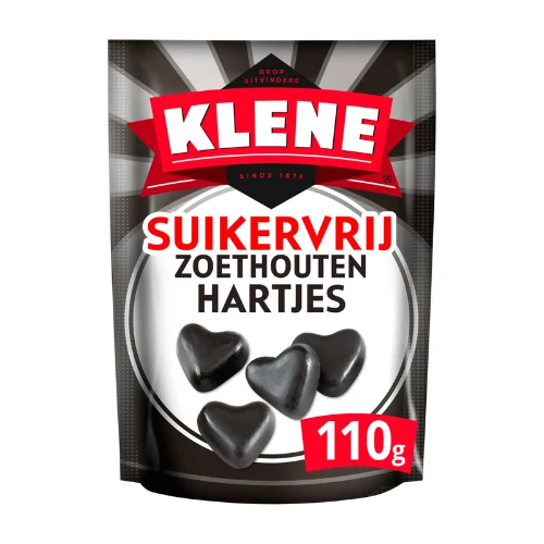 Klene sv zoethouten hartjes 110 gr