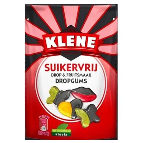 Klene sv muntendrop dropgums 105 gr