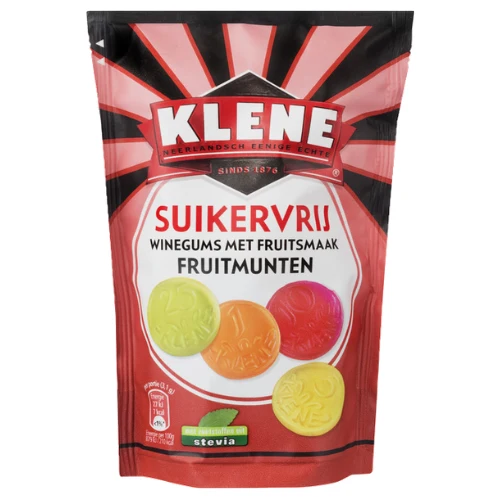 Klene sv fruitmunten 110 gr