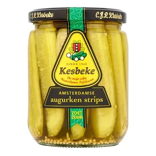 Kesbeke augurken strips 520 gr.