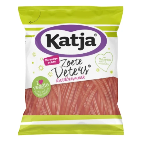 Katja zoete veters aardbei 125 gr.