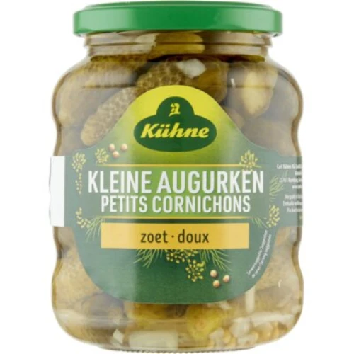 Kuhne kleine augurken zoet 330 gr.