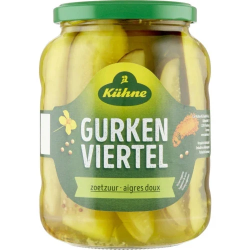 Kuhne gurkenviertel 670 gr.
