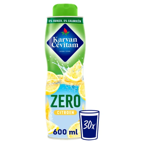 Karvan cevitam siroop zero citroen 600 ml.