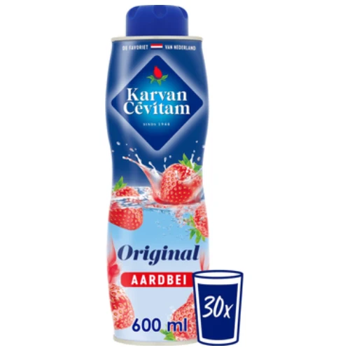 Karvan cevitam siroop aardbei 600 ml.