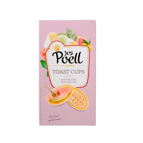 Jos poel toast cups ovaal 130 gr.