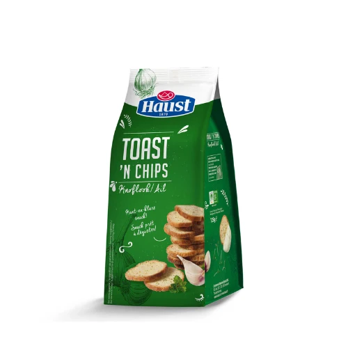 Haust toast 'n chips knoflook 125 gr.