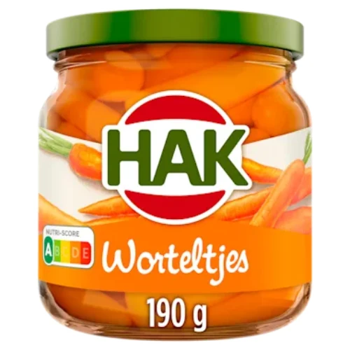 Hak wortelen extra fijn 190 gr.