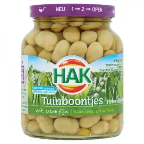 Hak tuinboontjes wit extra 710 ml.