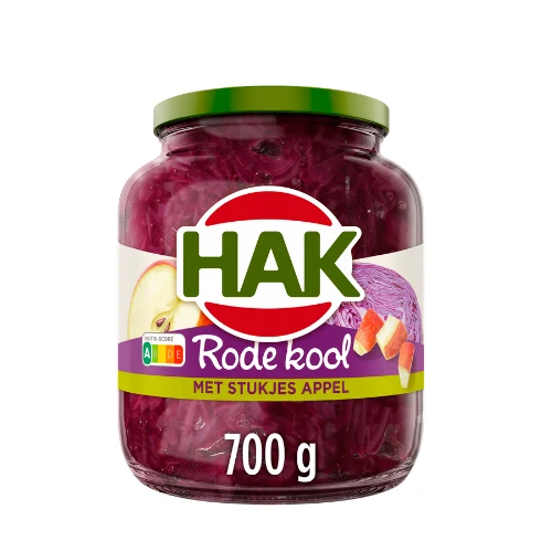 Hak rode kool met appel 700 gr.