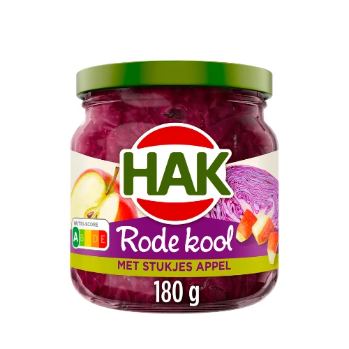 Hak rode kool appel 180 gr.