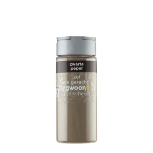 G'woon zwarte peper poeder 50 gr.