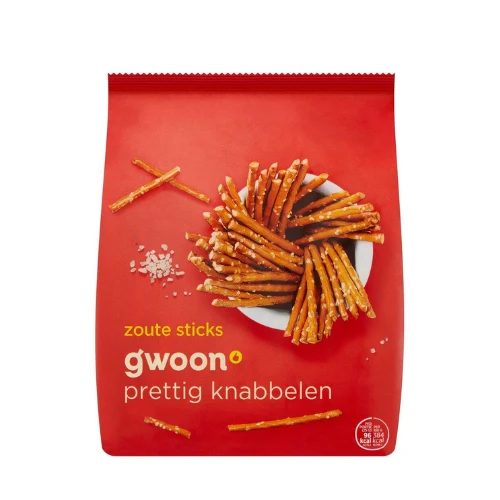G'woon zoute sticks 250 gr.
