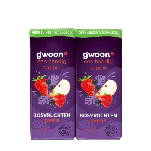 G'woon zappi bosvruchten 10x200 ml.