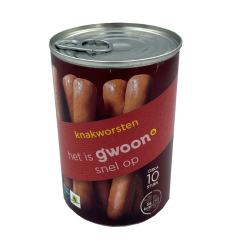 G'woon xxl knakworsten blik 10 st.