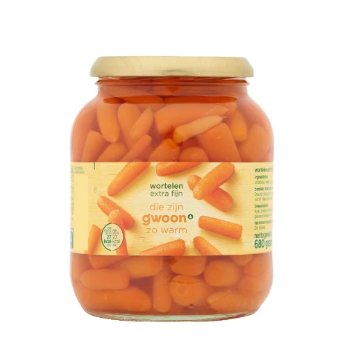 G'woon wortel extra fijn 680 gr.