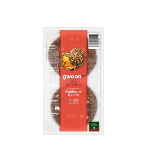 G'woon waldkorn bollen 2x100 gr.