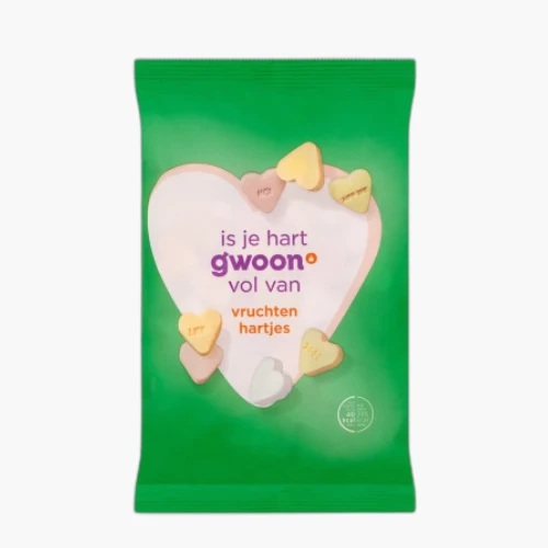 G'woon vruchtenhartjes 300 gr.