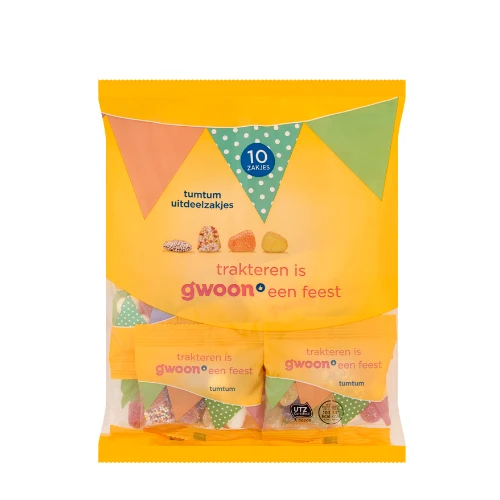 G'woon tum tum uitdeelzakjes 300 gr