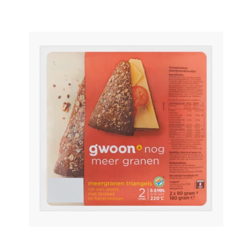 G'woon triangels meergranen 180 gr
