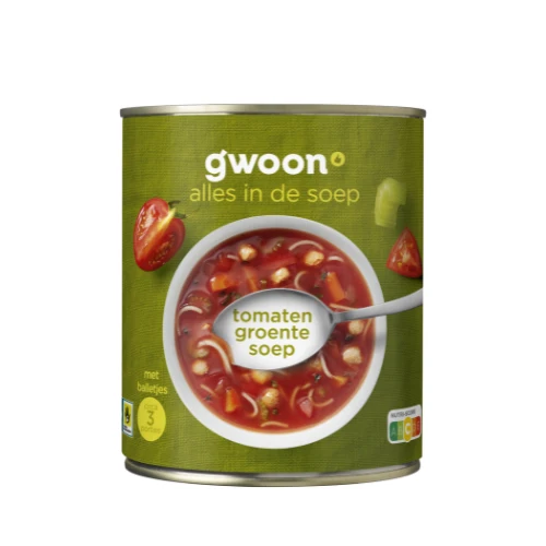 G'woon tomaten-groentesoep 800 ml
