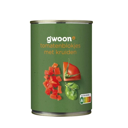 G'woon tomatenblokjes kruiden 400 gr