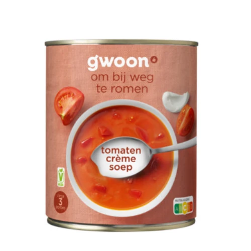 G'woon tomaten creme soep 800 ml