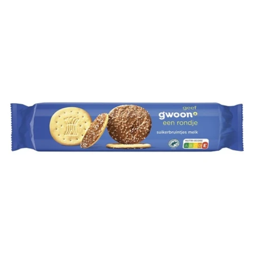 G'woon suikerbruintjes melk 400 gr