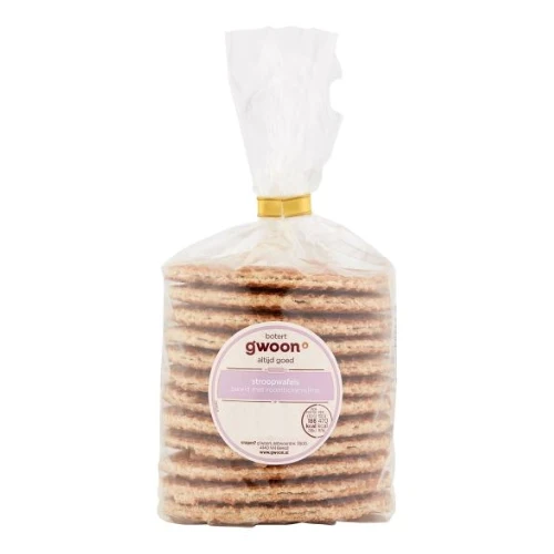 G'woon stroopwafels roombotervulling 468 gr
