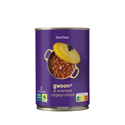 G'woon rundvlees hachee 420 gr.