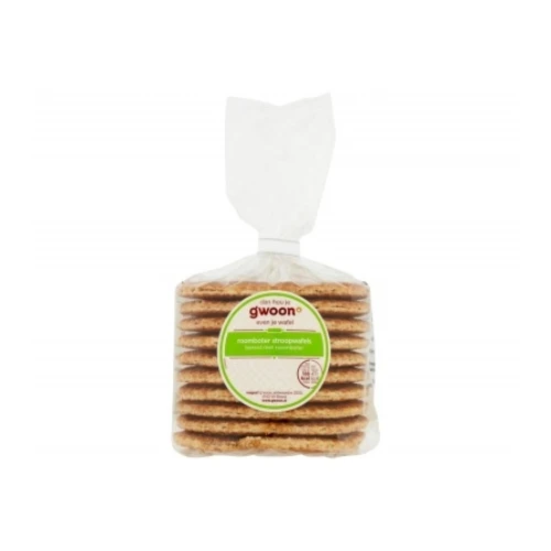 G'woon roomboter stroopwafels 390 gr.