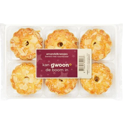 G'woon roomboter amandelkransjes 200 gr.