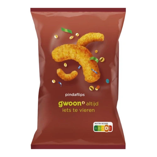 G'woon pindaflips 200 gr.
