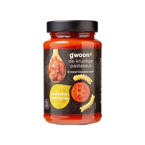 G'woon pastasaus traditionale 295 gr.