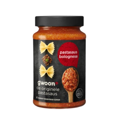 G'woon pastasaus bolognese 480 gr.