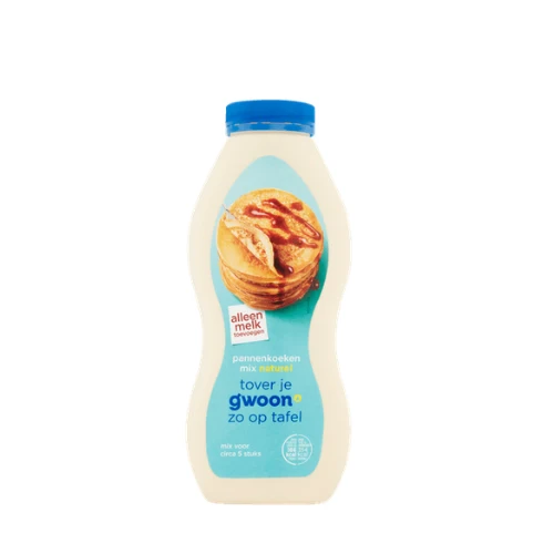 G'woon pannenkoekmix shake naturel 200 gr.
