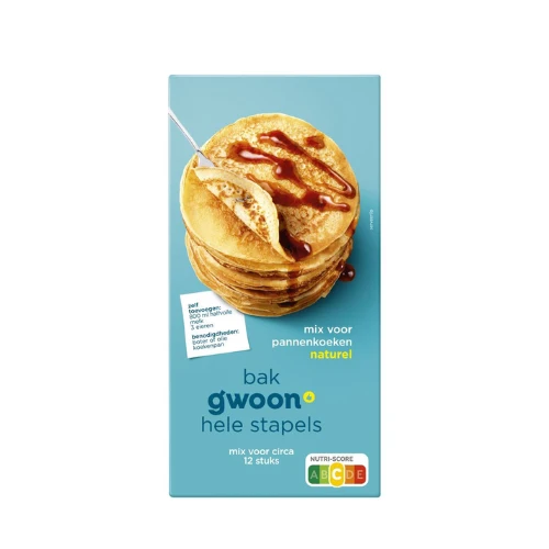 G'woon pannenkoekmix naturel 400 gr.