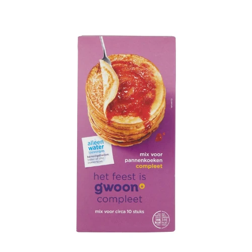 G'woon pannenkoekenmix compleet 400 gr.